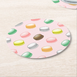Porta-copo De Papel Redondo Macarons Sweet 16