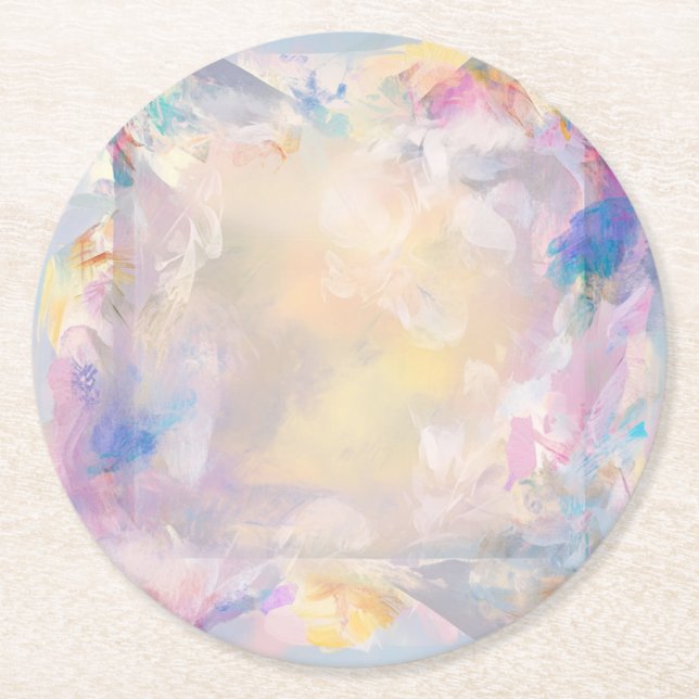 Porta-copo De Papel Redondo Mahalia Paper Coasters (Frente)