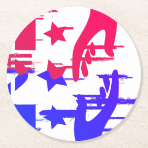 Porta-copo De Papel Redondo Mão em Mão - Um Pacto Colorido para a Mudança