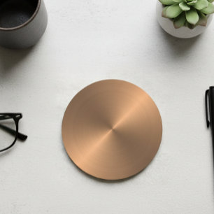 Porta-copo De Papel Redondo Metálico de Cobre-Metálico