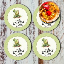 Porta-copo De Papel Redondo Mint Julep Derby