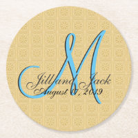 Monograma 3D em Ouro Relevado Falso