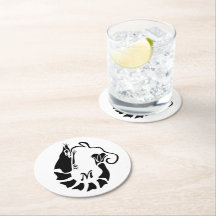 Monograma do Camarão com Estilo Preto