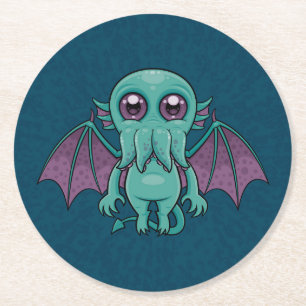 Porta-copo De Papel Redondo Monstro de Cthulhu, Bebê