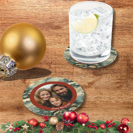 Porta-copo De Papel Redondo Natal da árvore de Natais vintages clássicos