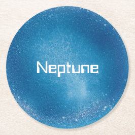 Porta-copo De Papel Redondo Neptune Blue