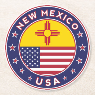 Porta-copo De Papel Redondo New Mexico, New Mexico sticker, phone case