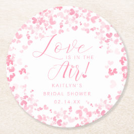 Porta-copo De Papel Redondo O Amor Está No Chá de panela Do Ar