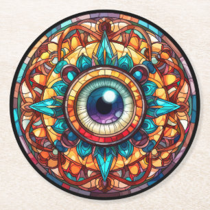 Porta-copo De Papel Redondo Olho do Dragão