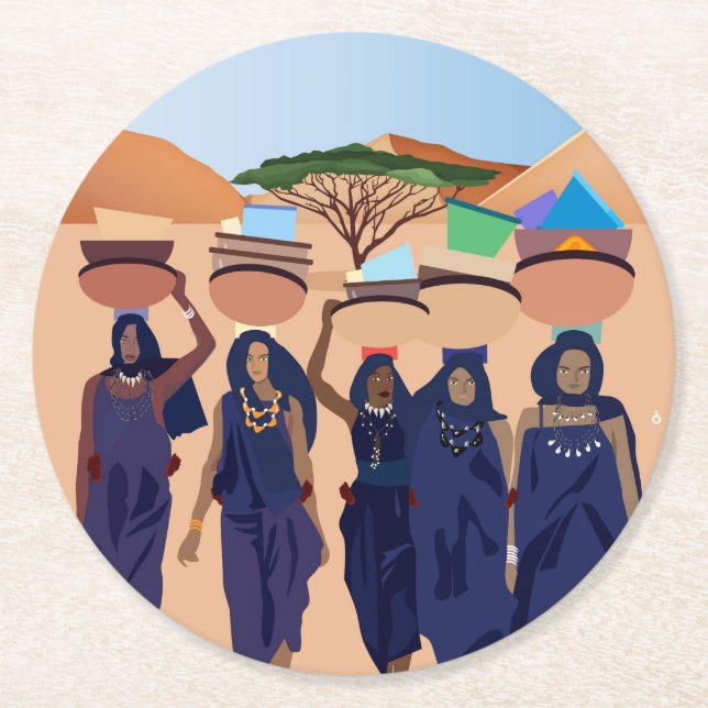 Porta-copo De Papel Redondo Onde estão os bebês? (Frente)