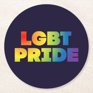 PORTA-COPO DE PAPEL REDONDO ORGULHO LGBT