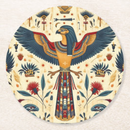 Porta-copo De Papel Redondo Ouro Portas copos Faraó"