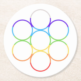 Porta-copo De Papel Redondo Ovo de Solteiro Life Chakra