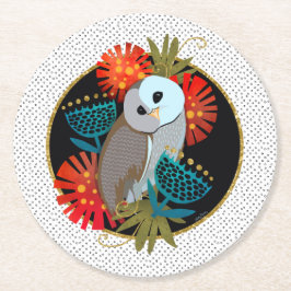 Porta-copo De Papel Redondo OWL POR MIM PRÓPRIO Portas copos de papel