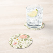 Padrão de Aquarela Floral Suave  
