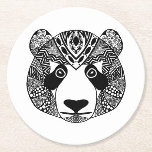 Porta-copo De Papel Redondo Panda inspirada