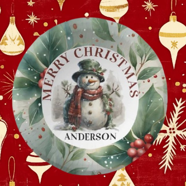 Porta-copo De Papel Redondo Papais noeis de Natal Deseja Papel (Celebrate the holiday spirit with Brett's Santa Christmas Wishes paper coasters. )