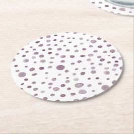 Porta-copo De Papel Redondo Papel Absorvente de Pontos de Aquarela de Confete