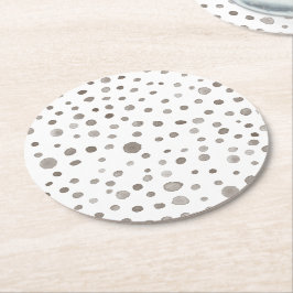 Porta-copo De Papel Redondo Papel de Balaio de Água Confetes de Terra