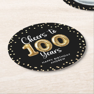 Porta-copo De Papel Redondo Parabéns pelos 100 Anos de Ouro Preto