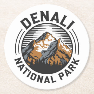 Porta-copo De Papel Redondo Parque Nacional Denali