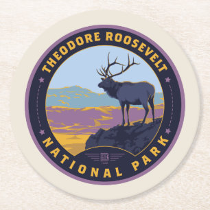Porta-copo De Papel Redondo Parque Nacional Theodore Roosevelt