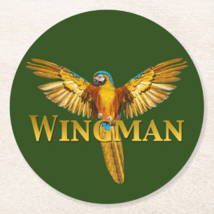 Porta-copo De Papel Redondo Parrot Wingman