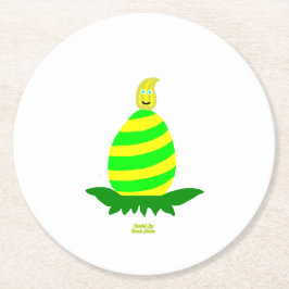 Porta-copo De Papel Redondo Páscoa deseja Porta copos redonda de papel