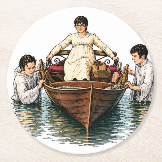 Porta-copo De Papel Redondo Passeio de Barco Definitivo de Mary Bennet