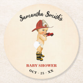 Porta-copo De Papel Redondo Pequena Porta copos de papel redondo Chá de fralda