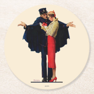 Porta-copo De Papel Redondo Perdido em Paris