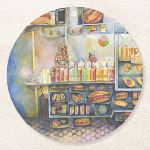 Porta-copo De Papel Redondo Perigosamente Próximo de Divertimento