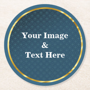 Porta-copo De Papel Redondo Personalizada Personalizada Sua Própria Foto