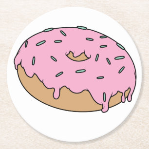 Porta-copo De Papel Redondo Personalizável Sua Noz Favorita Com Sprinkles