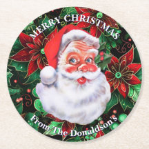 Personalize Papai Noel Nome da Família Natal 6