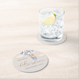 Porta-copo De Papel Redondo Podemos Esperar! Cola de papel redondo do chá de f