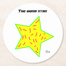 Porta-copo De Papel Redondo Porta copos de estrelas de worm