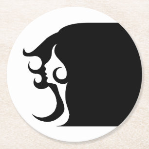 Porta-copo De Papel Redondo Porta copos de papel da Deco Mod Woman