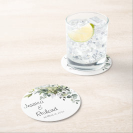 Porta-copo De Papel Redondo Porta copos De Papel De Casamento