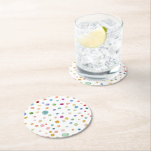 Porta copos de papel dos pontos aquosos do Rainbow