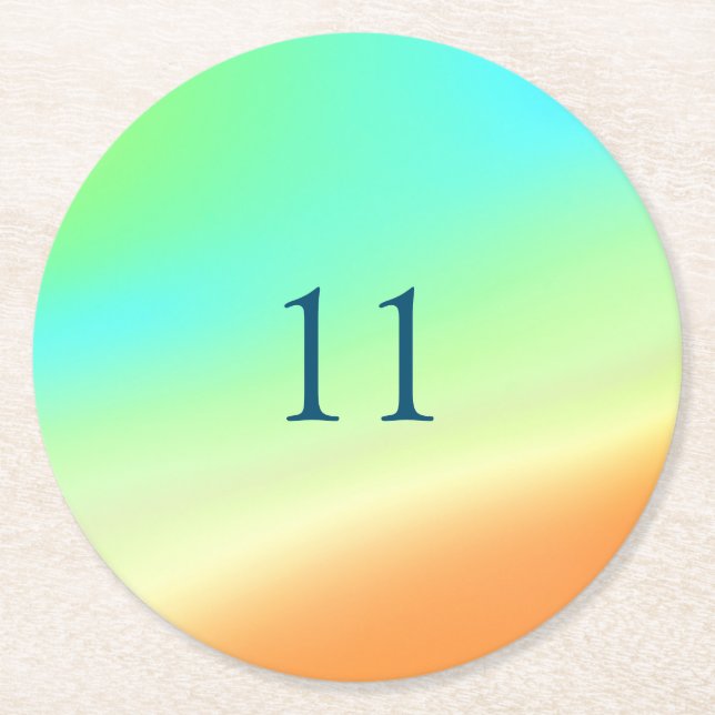 Porta-copo De Papel Redondo Porta copos de Papel nos Dias Sudoeste (Frente)