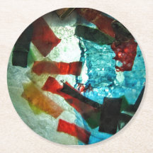 Porta copos de papel, porta copos decorativa Abstr