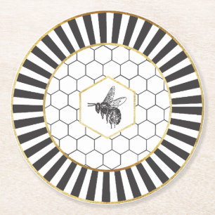 Porta-copo De Papel Redondo Porta copos de papel Queen Bee