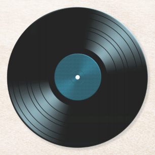 Porta-copo De Papel Redondo porta copos de papel redondo com álbum de vinil r