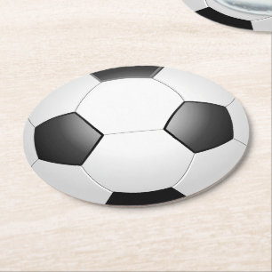Porta-copo De Papel Redondo Porta copos de Papel Redondo da Bola de Futebol