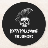 Porta copos de papel Spooken Skull Halloween