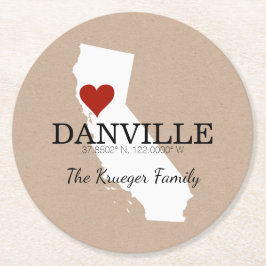 Porta-copo De Papel Redondo Porta copos feita sob encomenda do papel do