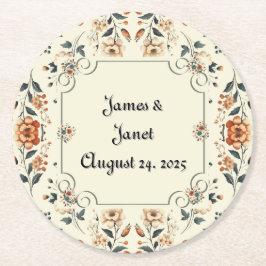 Porta-copo De Papel Redondo Porta copos flexível borboleta personalizável