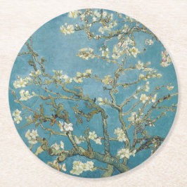Porta-copo De Papel Redondo Porta copos: VAN GOGH : ALMOND BLOSSOM 