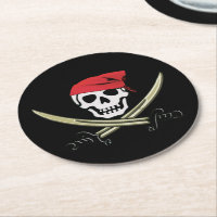 Portas copos alegres do papel do bar do pirata de